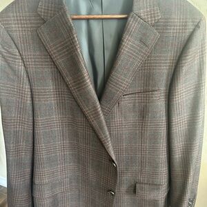 Men's hickey freeman Brown Plaid Blazer